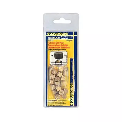 Dowel Plug Flat Head Oak 5/16-In. 20-Pk. • $5.99