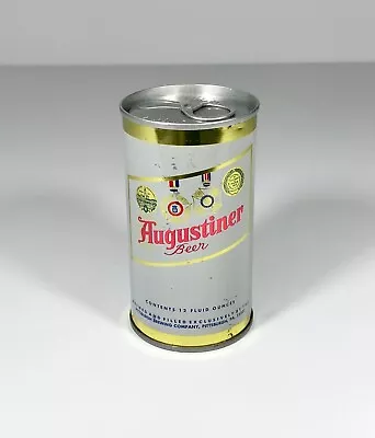 AUGUSTINER BEER METAL STEEL CAN 12 OZ ALUMINUM PULL TAB TOP VINTAGE 70s BO EMPTY • $8