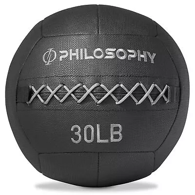 OPEN BOX - Wall Ball Soft Shell Weighted Medicine Ball W/ Non-Slip Grip - 30 LB • $46.99