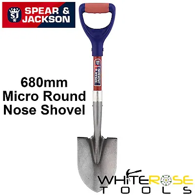£14.99 • Buy Spear And Jackson Micro Shovel Round Nose Mouth 680mm Mini Garden Digging Spade