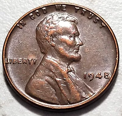 1948 P Philadelphia U.S. Lincoln Wheat Penny Free S&H BIN163 • $1.49