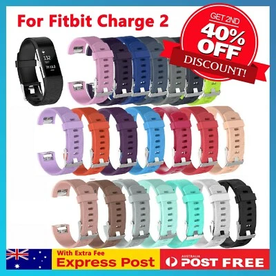 $7.85 • Buy Fitbit Charge 2 Band Silicone Replacement Wristband Strap Bracelet Mel Stock
