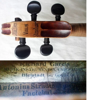 $136.50 • Buy Old German Stradiuarius Concert Violin -video- Antique Rare バイオリン скрипка 455