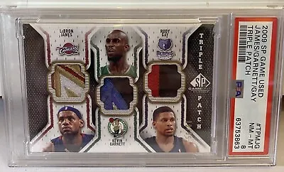 Lebron James 2009-10 SP Game Used Patch Triple /60 Kevin Garnett Rudy Gay • $1199