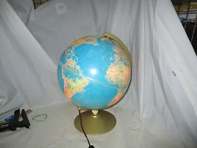 Vintage Replogle Illuminated 12  World Horizon Series Light Up World Globe VG • $29.95