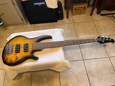 Gibson EB 5-String Bass Satin Vintage Sunburst 2017. • $899