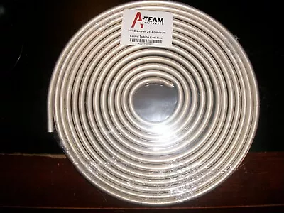 A-team Performance 3/8  Diameter 25 Foot Long Aluminum Coiled Tubing Fuel Line • $35.99