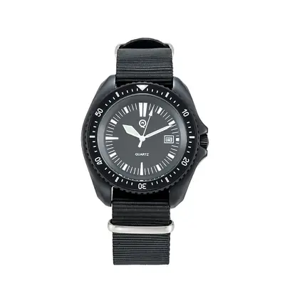 German Special Forces Style Military Divers Watch -black Pvd Finish • £113.99