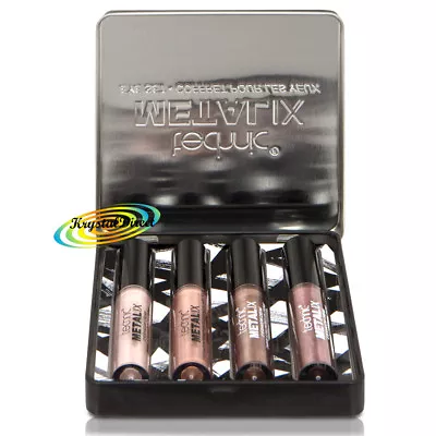 Technic Metallic Liquid Eye Shadow Gloss 3+1 Eyeshadow/Primer Kit Girls Gift Set • £5.49