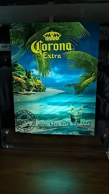 CORONA EXTRA BEER Motion- Sound- Mirror Lighted Sign • $102