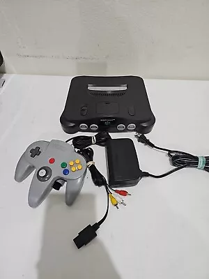 Nintendo 64 N64 System (Black) W/controller TESTED AND WORKING!  • $69.99