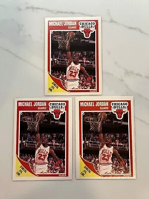 (3) Lot 1989-90 Fleer Michael Jordan #21 Chicago Bulls • $35