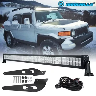 For 07-14 Toyota FJ Cruiser White 52'' Inch 700W LED Light Bar Roof Mounting Kit • $139.98