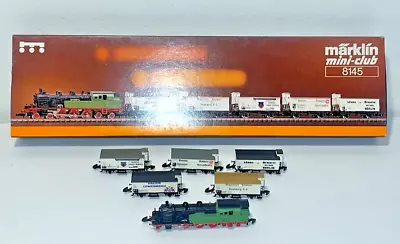 Z Scale Marklin 8145 Provincial Wuerttemberger Beer Train Set W/ Steam Loco (B) • $374.99