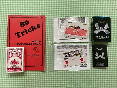 Marvin’s Magic Mind Reading Cards & Svengali Cards & Trick Book - Unused • £8.75