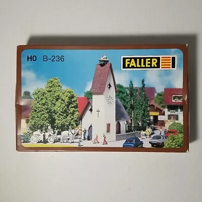 Vintage FALLER B-236 HO Scale Model VILLAGE CHURCH Made In Germany • $19.99
