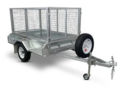 Trailer 6 X 4 Hot DiP Galvan. Heavy Duty TIPPER Trailer Spare Wheel Cage 900mm • $1785.25