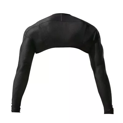 Mens Shrug Tight Arm Oversleeve Leather Mesh Splicing Underwear  S • £12.98