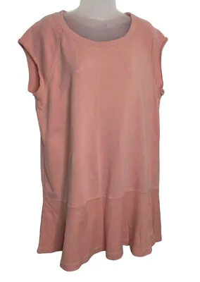 $13.99 • Buy Womens Charlie Paige Cotton Sweatshirt  Dress Peach Coral Athleisure XL