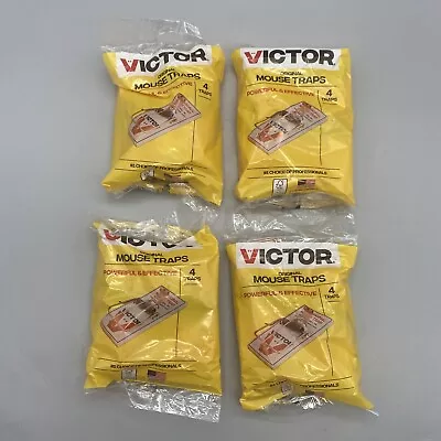 Victor Original Mouse Traps Powerful & Effective - 4 Packs (16 Traps Total) • $16.95
