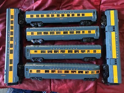 Mth -railking Long Island Passenger Cars  All 6 Streamlined 60 Ft • $600