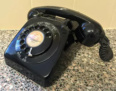 Iconic Vintage 1960s GPO 706L Black Rotary Telephone • £32.95