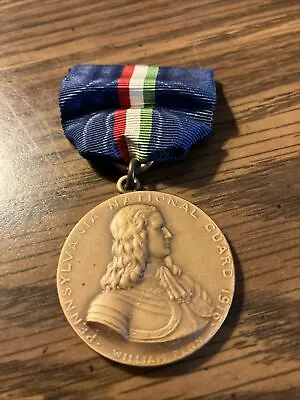 Mexican Border War Service 1916 Pennsylvania Guard Medal NUMBERED ON THE RIM • $40