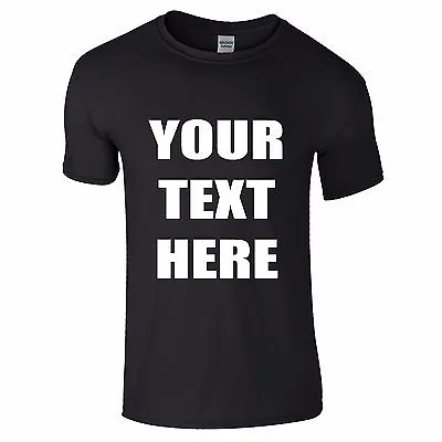 PERSONALISED T-SHIRTS - YOUR TEXT - NEW - Stag Hen Fun Work Party Charity • £6.80