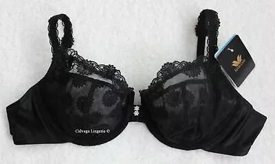 NWT WACOAL WE104002  Fleur  Soft Cup Petite Balconette Lace Bra Black 32C • $35.99