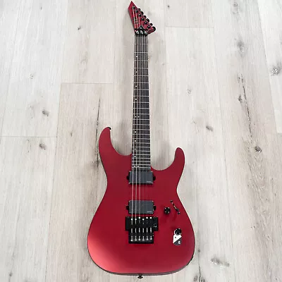 ESP LTD M-1000 Guitar Macassar Ebony Fretboard Fishman Candy Apple Red Satin • $1259