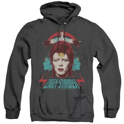 DAVID BOWIE ZIGGY HEADS Licensed Hooded Sweatshirt Heather Hoodie SM-3XL • $47.95