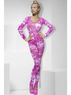Ladies Fever Bodysuits Adult Fancy Dress Womens Animal Print Catsuit Body Suit • £8.28