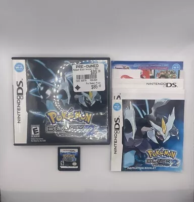 Pokemon Black Version 2 COMPLETE CIB Authentic Nintendo DS 2012 • $199.99