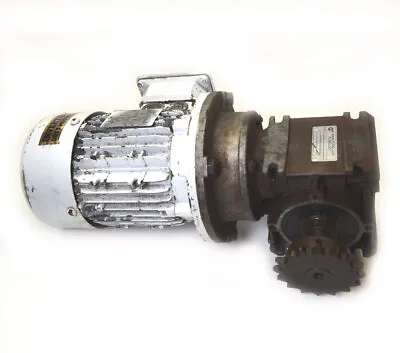 Nord 71 L/4CUS IP66 1/2-Hp 3-Ph Motor & Reducer 1SI50 40:1 Worm-Gear 1720-RPM AC • $74.97