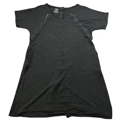 Frida Womens Nursing Dress Snap Sides And Back Grey T-Shirt Dress One Size • $13.50