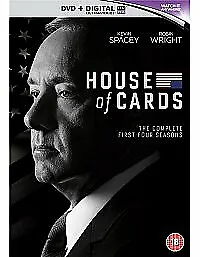 House Of Cards: Seasons 1-4 DVD (2016) Kevin Spacey Cert 18 16 Discs Great Value • £4.16