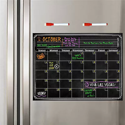 16  X 12  Monthly Organiser Daily Weekly Planner Magnetic Fridge Calendar 2Pens • $10.59