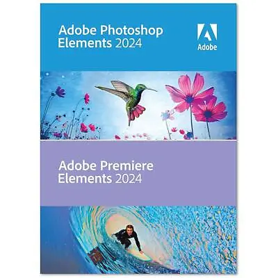 Adobe Photoshop And Premiere Elements 2024 For Win  Mac License Card #65329073 • $99.99