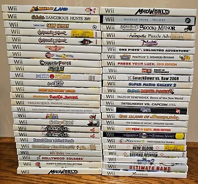 Nintendo Wii Video Games Collection (A-Z) *Pick And Choose Your Favorites* • $88.88