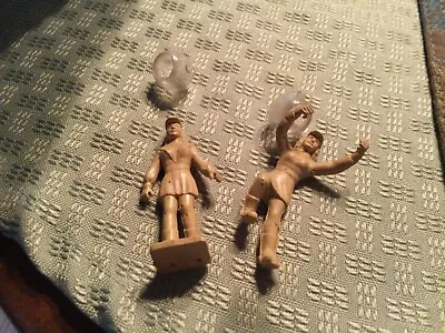 Vintage Marx Space Set Tom Corbet 2 Female Figures With Helmets • $24