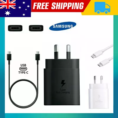 For Samsung Galaxy 25W Super FAST Wall Charger Note 10 S20 S21 S22+ Ultra • $6.99