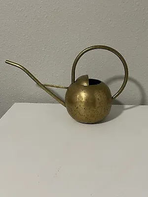 Vintage Solid Brass Watering Can Made In India Achla Design Shape • $39.99