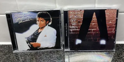 Michael Jackson 2 CD Bundle - Thriller Off The Wall Great Preowned Condition • £6