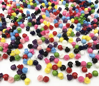 Mini Mixed Colors Resin Mushroom Buttons Sewing 5mm • $1.30