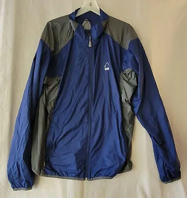 Sierra Designs Men XL Navy Blue Windbreaker Jacket Lightweight Kenosha Full Zip • $19.95