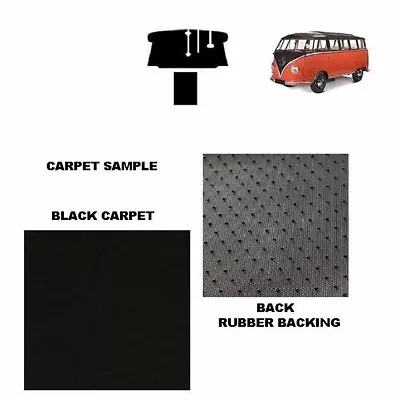 VW Kombi T2 Split 60-67 Black Front  Cab Carpet With Water Proof Backing 2pcs • $77.70