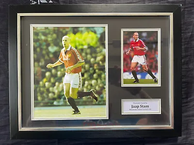 Jaap Stam Hand Signed Framed Photo Display - Manchester United - Autograph. • £110