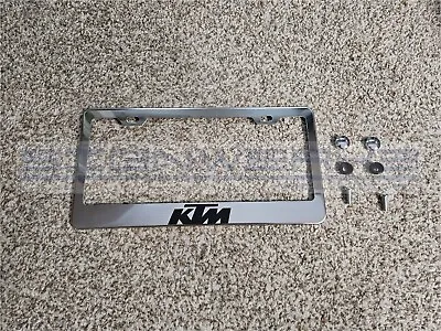 KTM Chrome Stainless Steel US/Canada License Plate Frame • $20.69