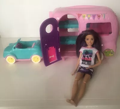 Barbie Club Chelsea Camper Van Play Set & Car Girls Toy Motorhome And Doll • $29.75
