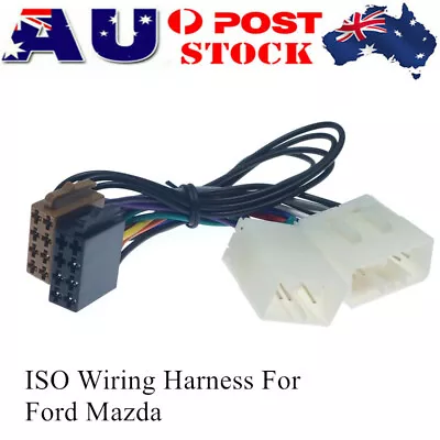 Car Harness ISO Adapter Wiring Cable Connector Lead Loom Plug For Ford Mazda • $11.99